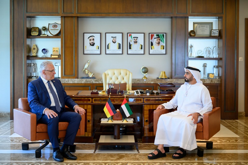 Saif bin Zayed Meets with Bavarian Interior Minister and Delegation